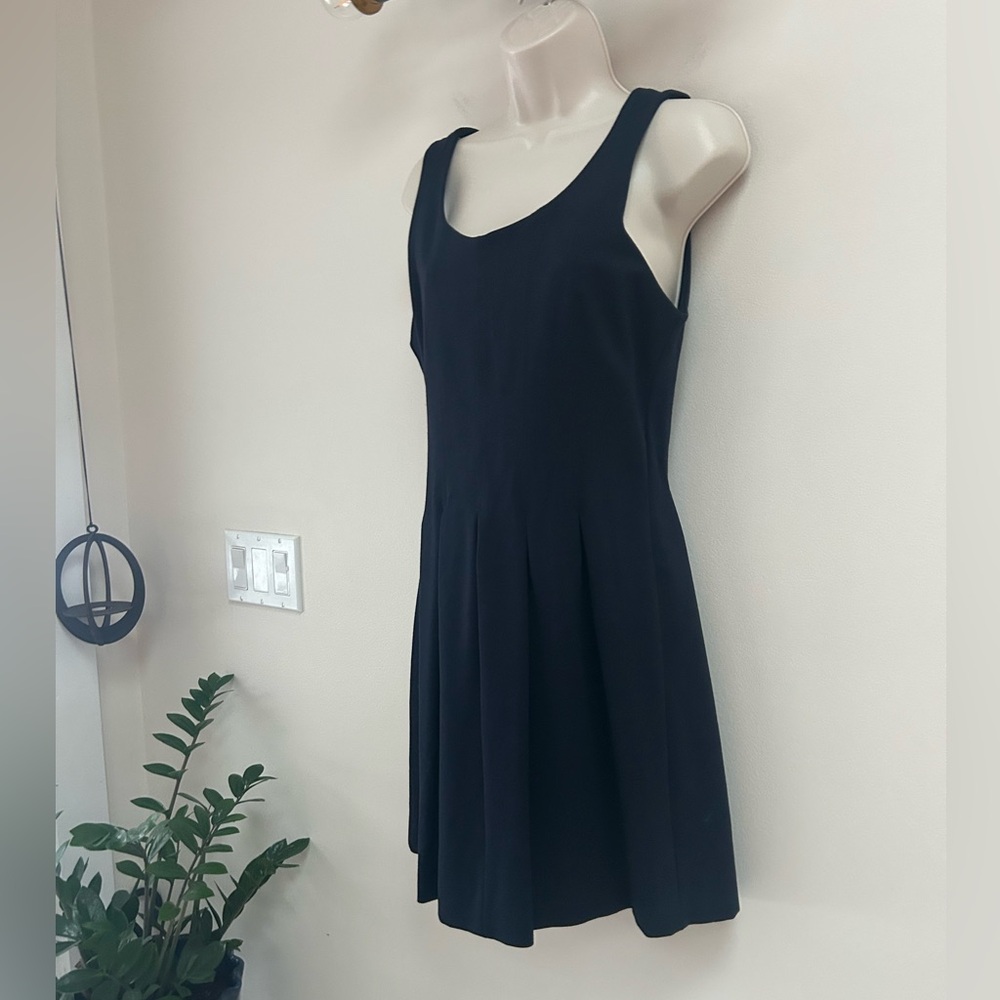 J. Crew Sleek Navy blue Sleeveless Mini Dress with Front Zip